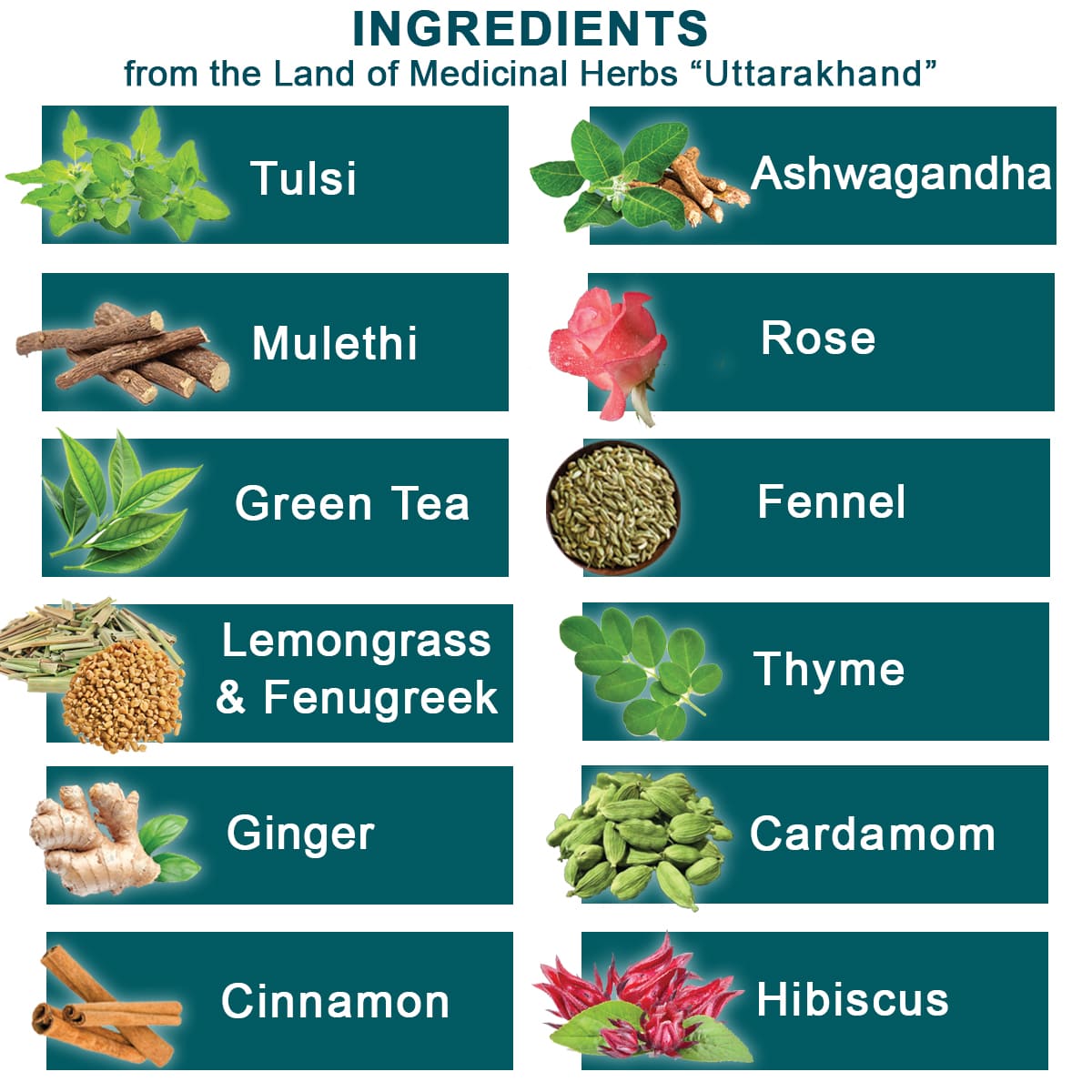 Himalayan Lung Detox Tea, Himalayan Tea, 100% Himalayan Herbs, Loose Leaf Tea, Tulsi, Ashwagandha, Mulethi, Rose, Green Tea, Fennel, Lemongrass, Fenugreek, Thyme, Ginger, Cardamom Cinnamon, Hibiscus