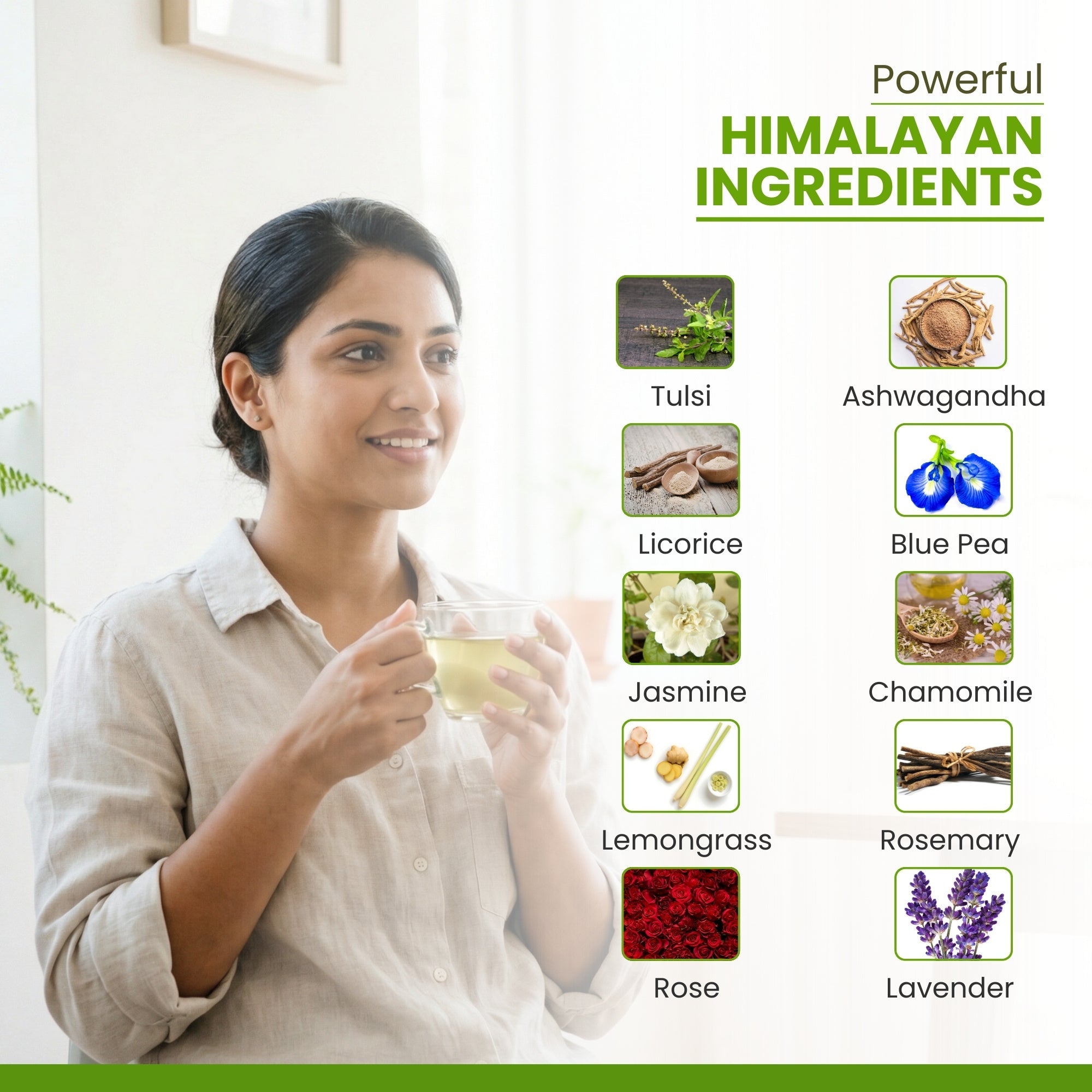 Aham Himalaya Diabetic Care Herbal Tea | Sugar Control Tea with Gymnema, Vijaysar, Jamun Seed, Giloy & Tulsi | Supports Blood Sugar Balance, Metabolism & Detox | Ayurvedic Herbal Tea | 70g - Natural Organic Himalayan Products