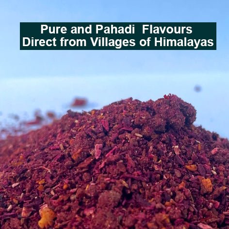 AHAM HIMALAYA Flavoured salt with Hibiscus| Tangy Taste| Good for Digestion | 70Gm Hibiscus Flavoured Salt - Natural Organic Himalayan Products