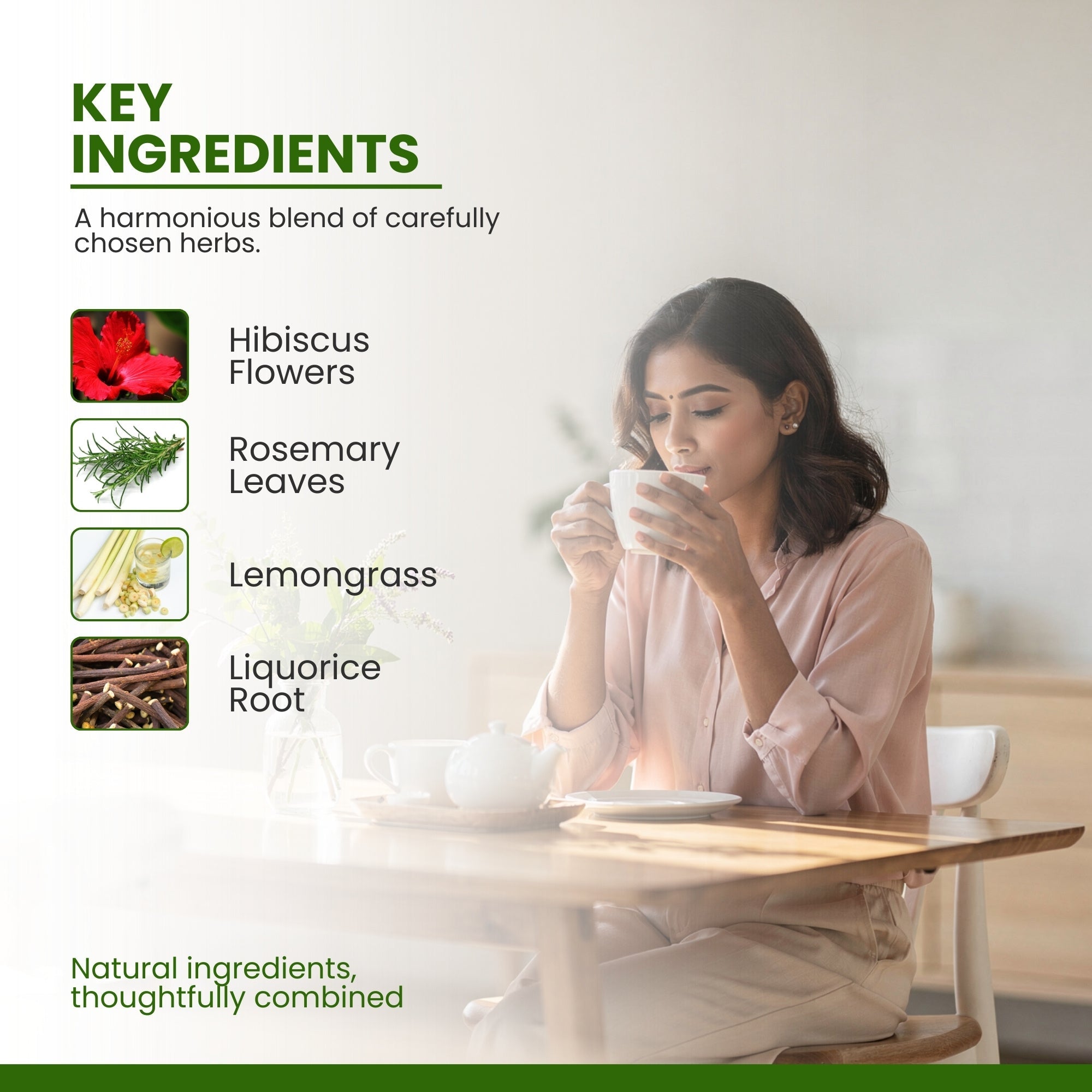 AHAM HIMALAYA Hibiscus Infusion with Rosemary Flavour| Rosemary Hibiscus Infusion| Skin Glow Enhancing | Good for Hairs| And Rduce Stress| Tangy Flavour| Flower Based Tea| 70gm Loose Leaves - Natural Organic Himalayan Products