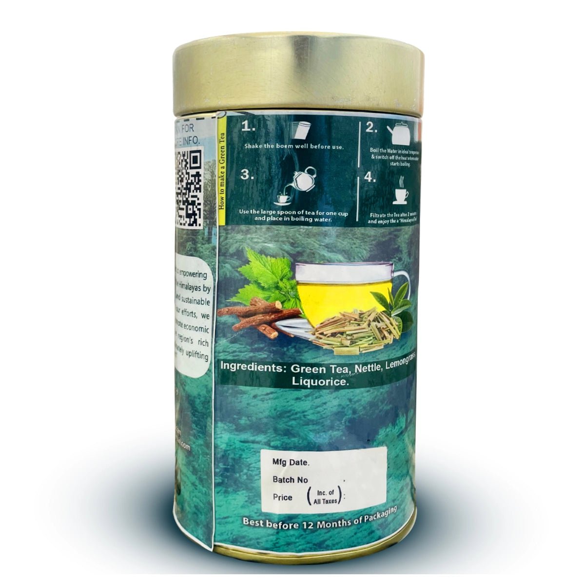 AHAM HIMALAYA Himalayan Nettle Green Tea Infusion (70gm) Supports Uniary Health and Reduces Inflammation, stree and Anxiety Boosting Metabolism - Natural Organic Himalayan Products