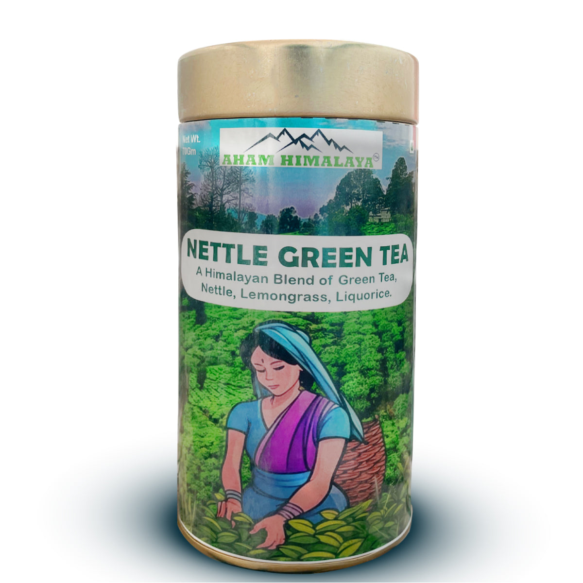 AHAM HIMALAYA Himalayan Green Tea| Nettle Green Tea| Supports Urinary Health| Reduce Inflammation| 70Gm