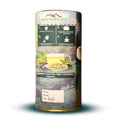 AHAM HIMALAYA Himalayan Green Tea| Tulsi Green Tea| Stress Relief|70Gm