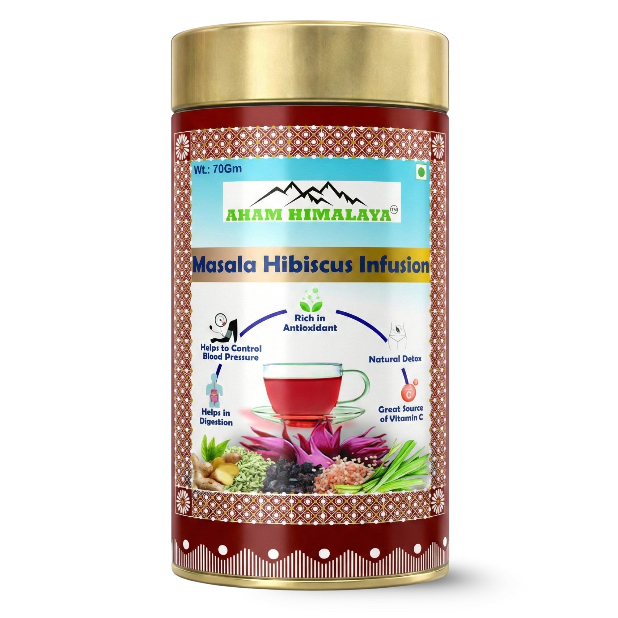 Hibiscus Masala Infusion - Natural Organic Himalayan Products